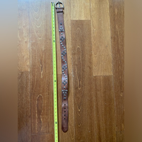 Vintage linea pelle leather stud belt . Y2k 2000 - Picture 6 of 8